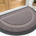 OLANLY Half Circle Front Door Mat Outside 33x21 All-Season Rubber Doormat by OLANLY