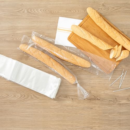 Restaurantware Clear Plastic Bread Bag, 28 x 6 In, 250 Pack - Image 6