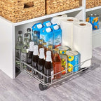 MSR Imports Expandable Rolling Metal Storage Basket-Home and Kitchen Storage Solution,Silver - Image 5