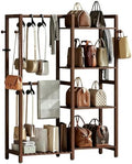 Purse Organizer for Closet, Bamboo Large Capacity Handbag Storage Rack by OAKVIVOElegantLifestyle