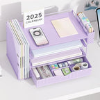 Wood Desk Organizers and Accessories with File Holder & Catalog Racks - Image 5