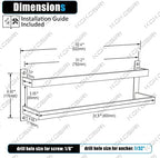 KOKOSIRI Towel Bars Bath Towel Holders 32 Inches Chrome Bathroom 2-Tiers Ladder Towel Rails Wall Mounted Towels Shelves Rack Polished Stainless Steel, B5008CH-L32 - Image 2