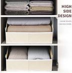 Homsorout Closet Organizers and Storage Bins - Large Fabric Storage Bins, Decorative Storage Baskets for Organizing, Trapezoid Foldable Basket for Clothes, Books, Home, 8 Pack, Beige - Image 6