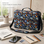 600-Slot Colored Pencil Case, 5-Layer Zipper with Shoulder strap and Handle - Image 5