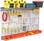 TORACK Metal Pegboard with Peg Board Hooks, Tools Storage Pegboard - Image 7