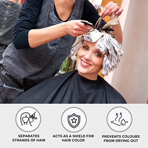 ForPro Professional Collection Expert Embossed Foil Sheets 500S, Aluminum Foil, Pop-Up Dispenser, for hair Color Application and Highlighting, Food Safe, 5"W x 10.75"L, 500-Count (Pack of 2) - Image 3
