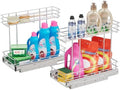 Under Sink Organizer 9" W X19 D, Pull Out Cabinet Organizer 2 Tier by STORKING