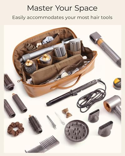 BAGSMART Hair Tools Travel Bag for Shark Flexstyle, Vegan leather - Image 2