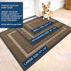 OLANLY Front Door Mat Outside 59x40, All-Season Heavy-Duty Rubber Doormat - Image 2