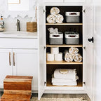 OrganiHaus 12x8in Canvas Storage Baskets, 6 Pack - Fabric Bins for Shelves - Image 4