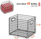 5-Pack Metal Milk Crate for Storage,40qt Stackable Collapsible Storage Bins - Image 3