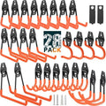 28 Pack Heavy Duty Garage Hooks, Utility Wall Mounted Storage System, with Anti-Slip Coating Hanger, for Hanging Power and Garden Tools, Ladders, Bikes, Ropes and Bulk Items by LUPYJI