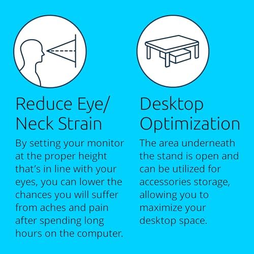 Kensington SmartFit Low Profile Monitor Stand for up to 40lbs screens, Compact Desktop Stand Riser 3 Height Adjustable, Laptop Stand for Desk, PC Stand, Monitor Riser 9"x3"x11.5" - Gray K60087F - Image 3