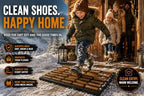 Gardenised Shoe and Boot Scraper Mat with Tray Coir Bristles Built-in Wire Brush and Non-Slip Rubber Base for Mud Dirt and Debris Removal at Entryway Patio Porch Worksite and Garage Entrance, 18x30 - Image 6