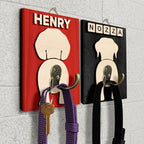 Personalized Dog Leash Holder, Custom Dog Butt Harness Wall Hanger Organizer with Name, Hooks for Leashes, Keys, Collars, Funny Leash Rack Wall Mount for Entryway, Gift for Pet Lovers, Home Décor - Image 7
