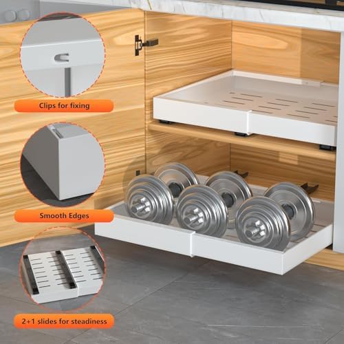 DEKAVA 4 Pack Expandable Pull Out Cabinet Organizer - Image 6