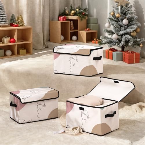 Stackable Clothes Storage Bins with Lids 3 Pack. - Image 6