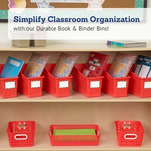 Really Good Stuff Durable Book & Binder Holders - 6 Pack - Red - Image 2