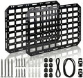 2-Pack Rigid Molle Panel, 15.6" x 11" ABS Plastic Modular Wall Mount Tactical Gear Organizer for Garage, Gun Safe & Vehicle by VehicleSeatBackOragnziers