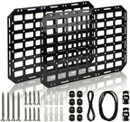 2-Pack Rigid Molle Panel, 15.6" x 11" ABS Plastic Modular Wall Mount Tactical Gear Organizer for Garage, Gun Safe & Vehicle by VehicleSeatBackOragnziers