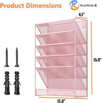 Kuntine.B Wall File Organizer Office Hanging Magazine Holder Wall File Organizer for Office Home - Image 2