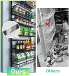 Mefirt 10-Tier Over The Door Pantry Organizer, 2 in 1 Wall Mount & Hanging - Image 4