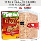 Shazo 2 Pack (6.3L / 213OZ) EXTRA Large Airtight Food Storage Cereal Containers for Bulk Food Storage BPA-Free Plastic Container, Pantry Organization and Canister for Rice, Pasta, Sugar & Flour - Image 3