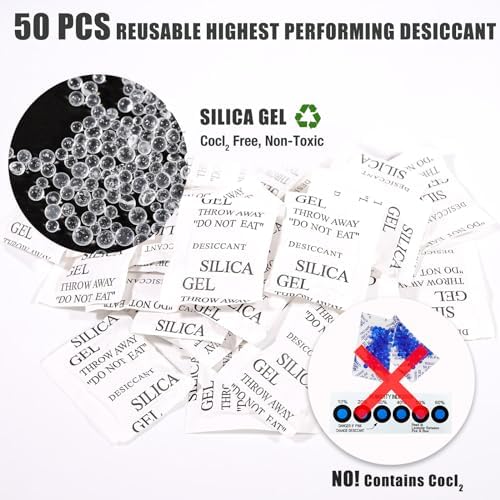 OVV3D Filament Storage Bags Kit 105pcs, 50 Bags without Pump, PLUS SIZE 32x34cm 3D Printer Filament Storage Vacuum Sealed Kit with Desiccants for 3D Filament Storage or Using After Filament Dryer Box - Image 5