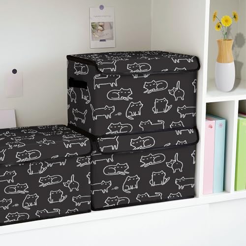 Stackable Clothes Storage Bins with Lids 3 Pack. - Image 4