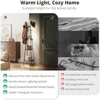 young master Freestanding Coat Rack with Light, 12 Hooks & 3 Wood Shelves, Black - Image 3