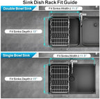 GSlife Dish Drying Rack in Sink - Stainless Steel Over Sink Dish Drainer - Image 5