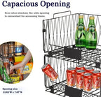 4 PACK XXL Stackable Wire Baskets for Pantry Organization and Storage - Image 5