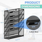 Kuntine.B Wall File Organizer Office Hanging Magazine Holder Wall File Organizer for Office Home - Image 2