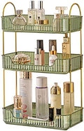 shuang qing 3 Tier Bathroom Counter Organizer Countertop Storage, Cosmetics Skincare Shelf Organizer, Makeup Organizer Perfume for Dresser Vanity Tray, Spice Rack Organizer for Kitchen - Green by SHUANGQING