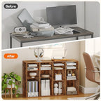 HOOBRO Wooden Literature Organizer, 36-Slot Mail Sorters, Removable Classroom Mailbox, Student Mailboxes for Classroom, Paper Storage Organizer, for Home, Office, Classroom, Rustic Brown FG36WF01 - Image 5