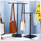 Leinuosen 4 Pcs Tabletop Purse Display Stand Metal T Bar Display - Image 5