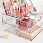 Vtopmart 5 Tier Clear Plastic Makeup Organizer with 4 Drawers - Image 5