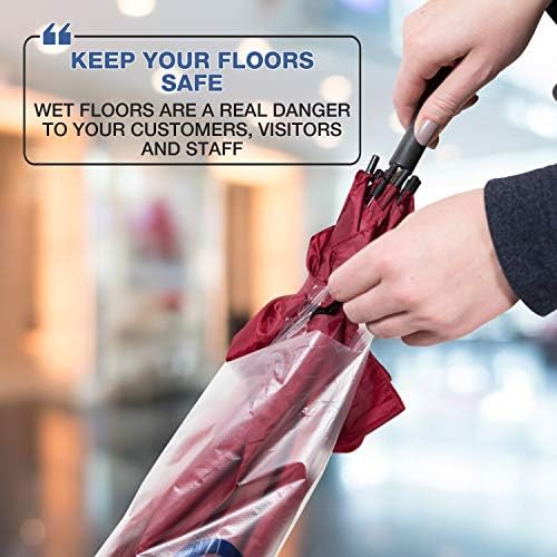 Umbrella Bag Wrapper Station with Sign Frame - Wrap Umbrellas for Rain - Be Safe, Wrap it up! - 200 Long Bags Included - Image 6