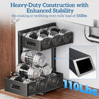 Under Sink Organizer for Bathroom & Kitchen, Under Cabinet Storage Shelf, Bathroom Cabinet Organizer Vanity Drawer Pantry Organization, Multi-Purpose Under Sink Slide Out Storage Shelf - Image 4