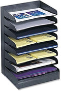 Safco Desk Organizer, 8 Shelves, Office and Classroom Mailbox, Mail Sorter, Commercial Grade Steel, Black by SafcoProducts