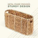 84ECO Toilet Paper Storage Basket, Toilet Paper Holder with Storage for Up to 8 Rolls, Coastal Bathroom Decor, Rattan Bathroom Accessories - Image 7