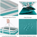 HomeHacks 2 Pack Large Laundry Baskets, Laundry Hampers Bags (Green 125Lx2) - Image 2