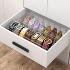 NIUBEE Belt Organizer for Closet, Acrylic Belt Box, Belt Storage, 7 Grids - Image 5