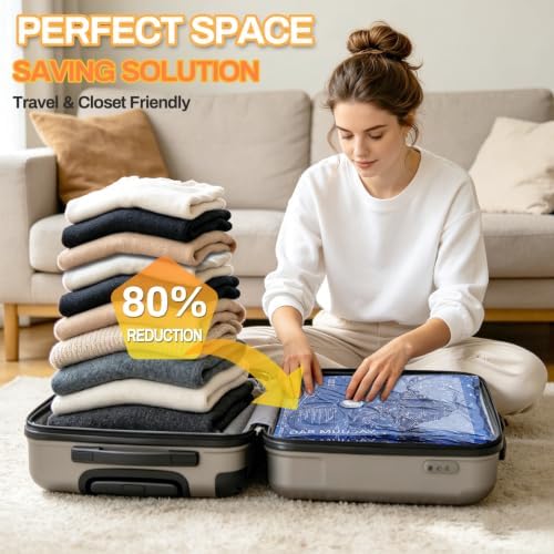 10 Pack Vacuum Storage Bags with Electric Pump, Space Saver for Home - Image 6