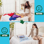 Vacuum Storage Bags, Vacuum Seal Bags for Clothing, 5 Jumbo 5 Large - Image 5