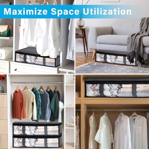 10 Pack Under Bed Storage Bags 40L Underbed Storage Containers - Image 7