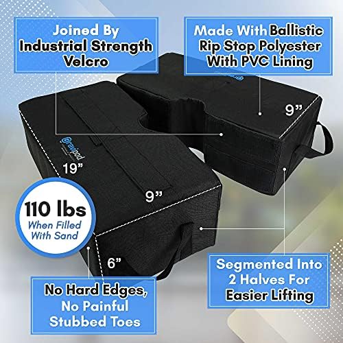 Gravipod Umbrella Base Weight | Outdoor Sand-Fillable Stabilizer for Cantilever, Offset, and Patio Umbrellas | Heavy-Duty Weather-Resistant Fabric - Image 3