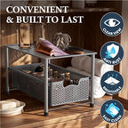 Simple Houseware Stackable Under Sink Sliding Basket Drawer, Silver - Image 5