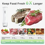 Mehomeli Compact Handheld Vacuum Sealer for Food with 30 Reusable Bags - Image 2