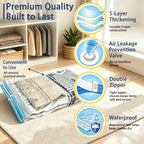 XXL Jumbo Vacuum Storage Bags, for Blanket, Bedding, Comforters - Image 4